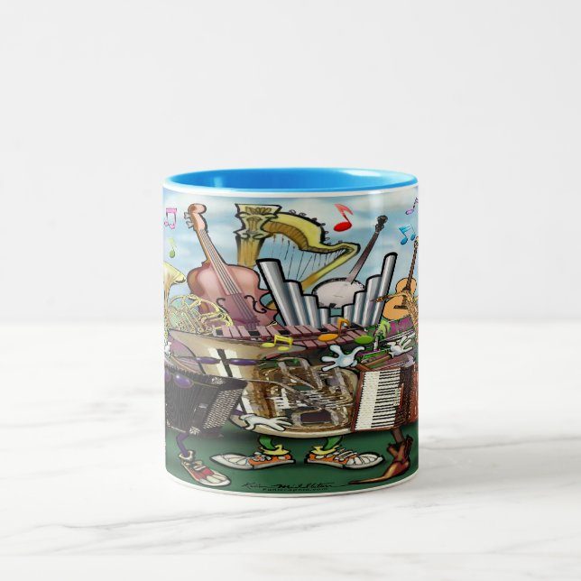 Musique Mug café à deux tons (Centre)