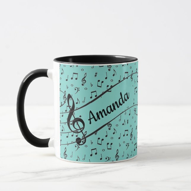 Musique noire personnalisée Café Mug (Gauche)