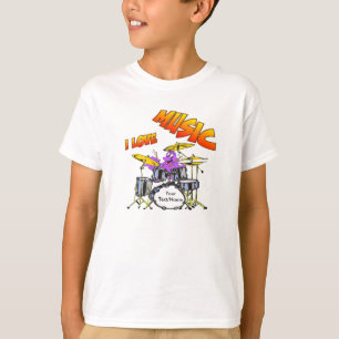 Musique Octopus T-shirt enfant personnalisable