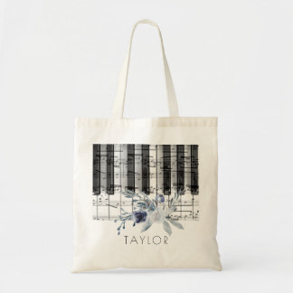musique piano bleu poussiéreux nom floral sac four
