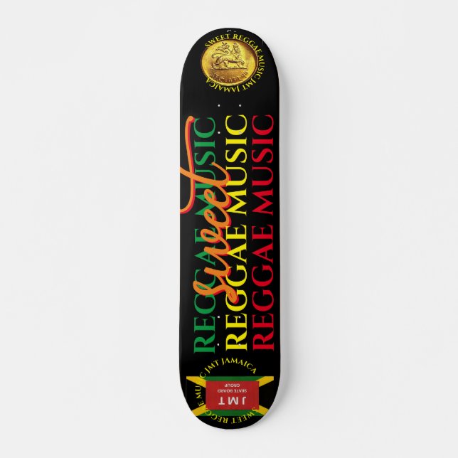 MUSIQUE REGGAE DOUCE Planche de skateboard 7 3/4" (Devant)
