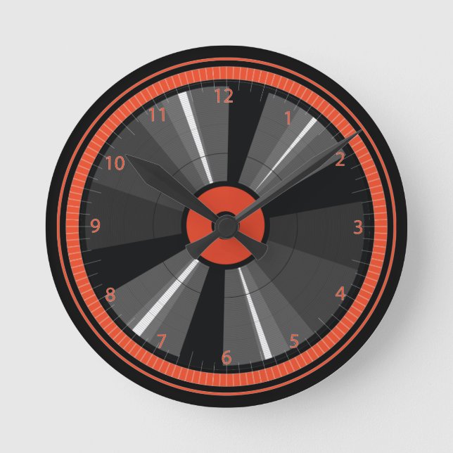 Musique Retro LP Vinyl Record Horloge murale (Recto)