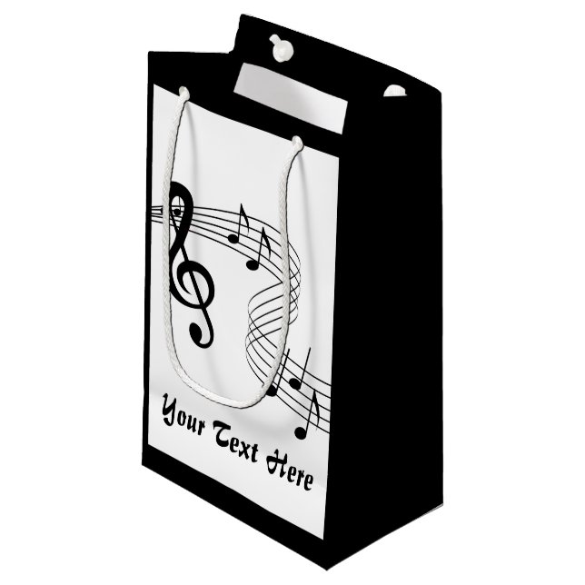 Musique Score musicien Petit sac cadeau (Devant Angle)