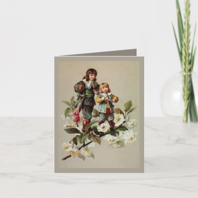 Musique victorienne Carte de Noël (Devant)