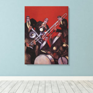 Musique vintage, Art Déco Musique Jazz Band Jammi