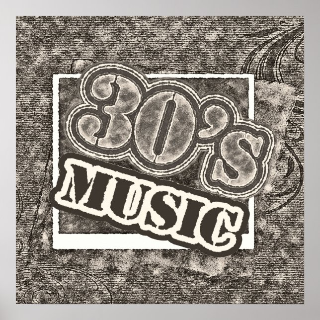 Musique vintage des années 30 - Poster (Devant)