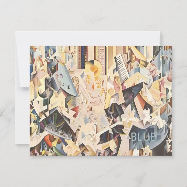 Musique vintage, Jazz Art Déco, Rhapsody en Bleu (Devant)