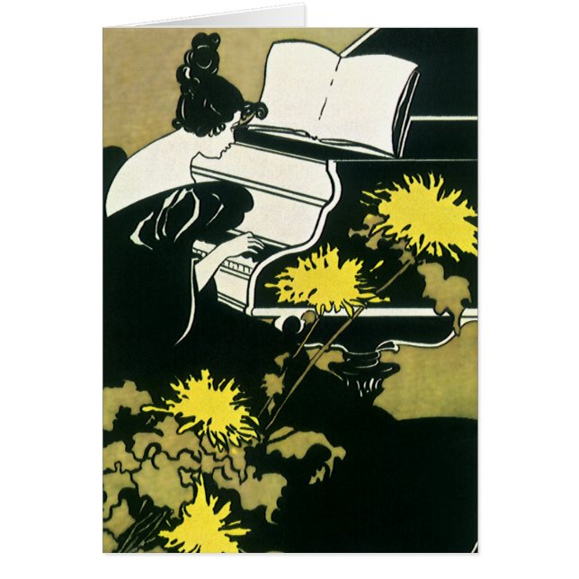 Musique vintage, Mlle Traumerei Jouer Piano, Reed (Devant)