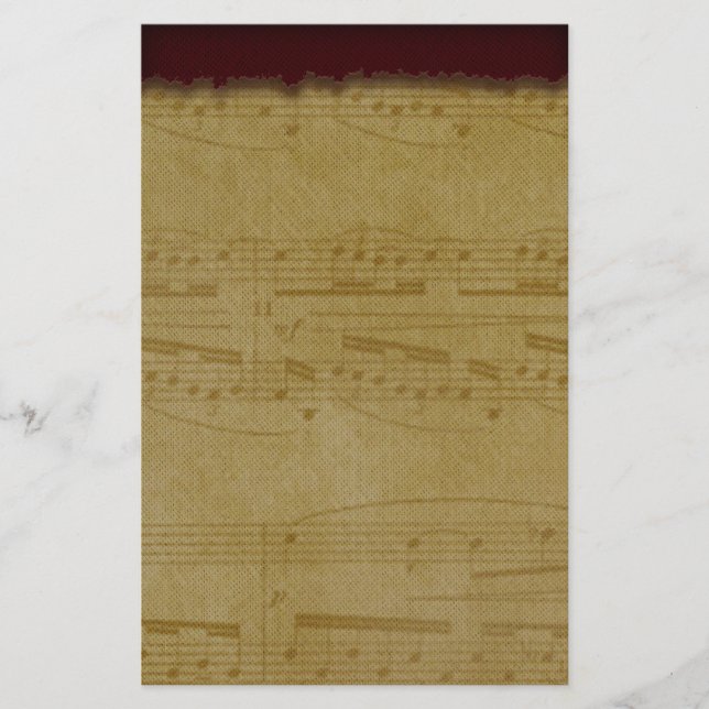 Musique vintage, papeterie (Devant)