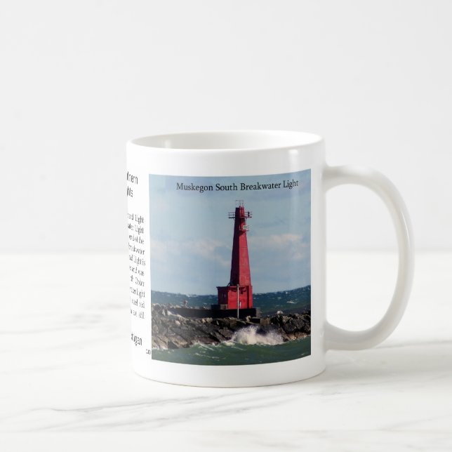 Muskegon South Pierhead & Breakwater Lights mug (Droite)