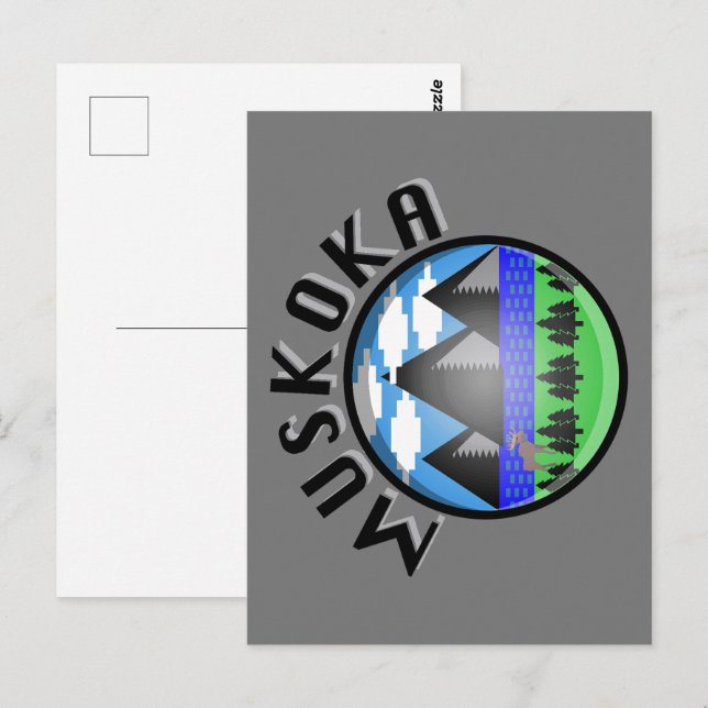 Muskoka Design - Carte postale (Devant / Derrière)