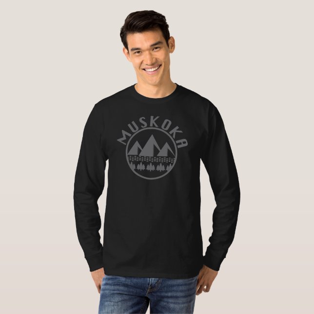 Muskoka Design - T-shirt à manches longues de base (Devant entier)