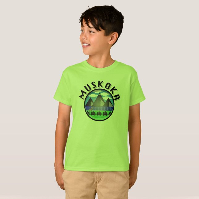 Muskoka Design (Version 2) - T-shirt de base pour  (Devant entier)