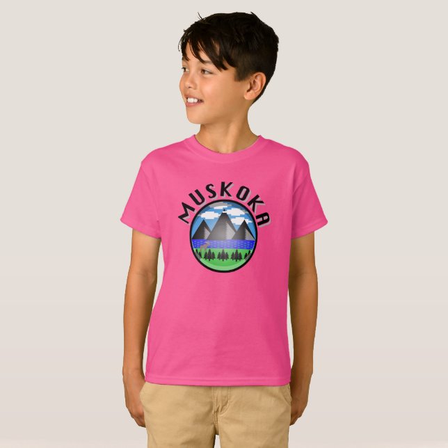 Muskoka Design (Version 2) - T-shirt de base pour  (Devant entier)