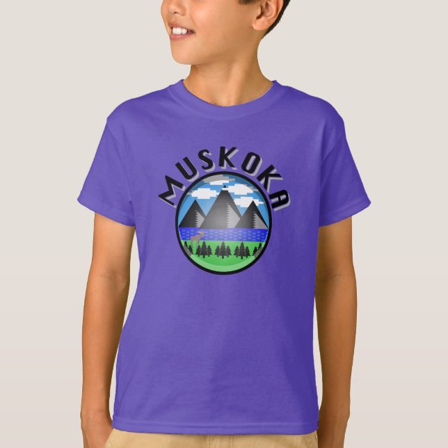 Muskoka Design (Version 2) - T-shirt de base pour  (Devant)