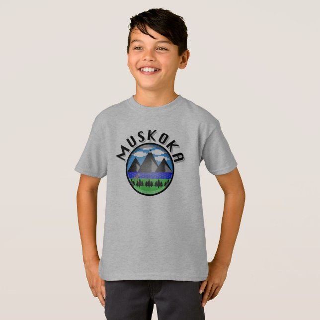 Muskoka Design (Version 2) - T-shirt de base pour  (Devant entier)