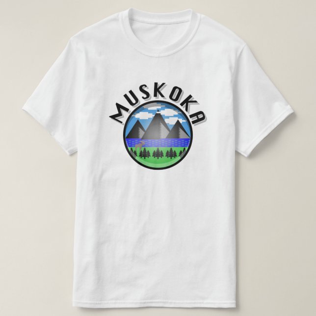 Muskoka Design (Version 2) - T-shirt pour hommes (Design devant)