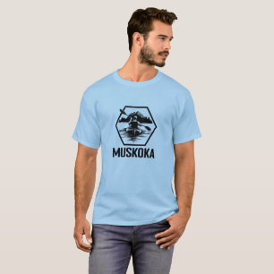 Muskoka Ontario Kayaker - T-shirt de base pour hom