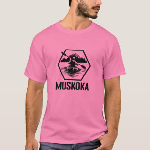 Muskoka Ontario Kayaker - T-shirt de base pour hom