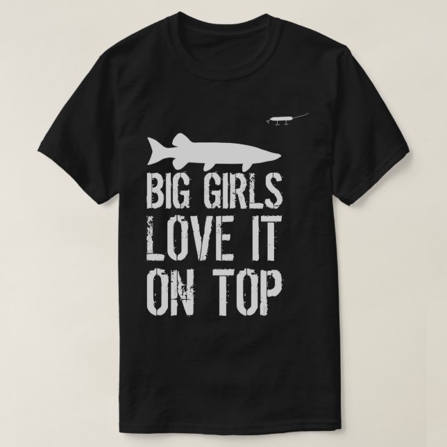 Musky Pêche Grandes Filles L'Aiment Sur Le Haut Mu (Design devant)