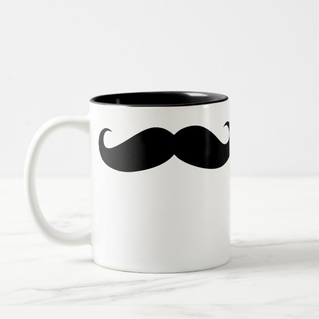 Mustache Café Mug déguster drôle moustache (Gauche)