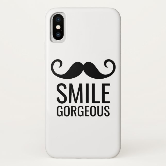 Mustache COLORIZE l'Arrière - plan iPhone X Coque (Dos)