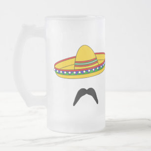 Mustache et Sombrero Cinco de Mayo Beer Mug