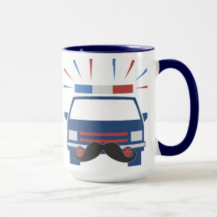 Mustache Mustache Police tasse - choisir style & c