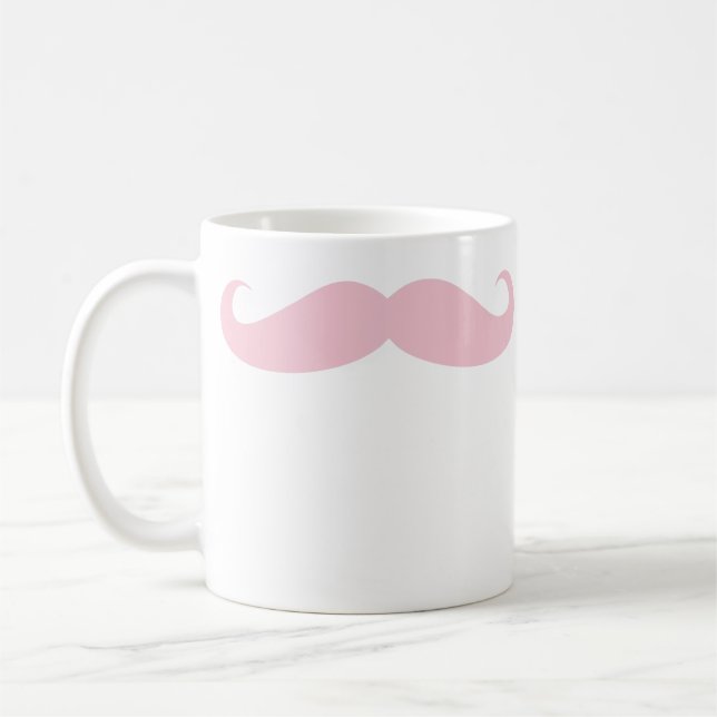 Mustache rose Café Beveree Mug (Gauche)