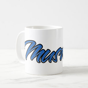 Mustafa Prénom Blue Tasse Tasse Café