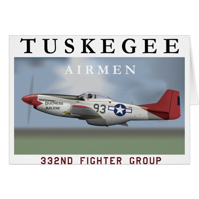 Mustang "de queue rouge" de P51D (Devant horizontal)