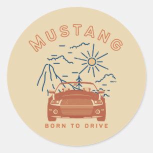 Mustang est né pour conduire Sticker