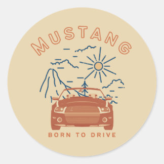 Mustang est né pour conduire Sticker