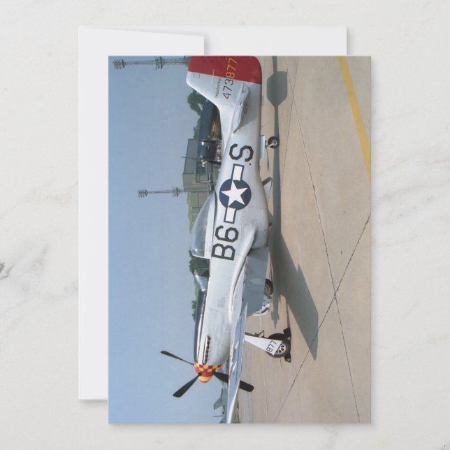 Mustang P-51D - carte plate (Devant)