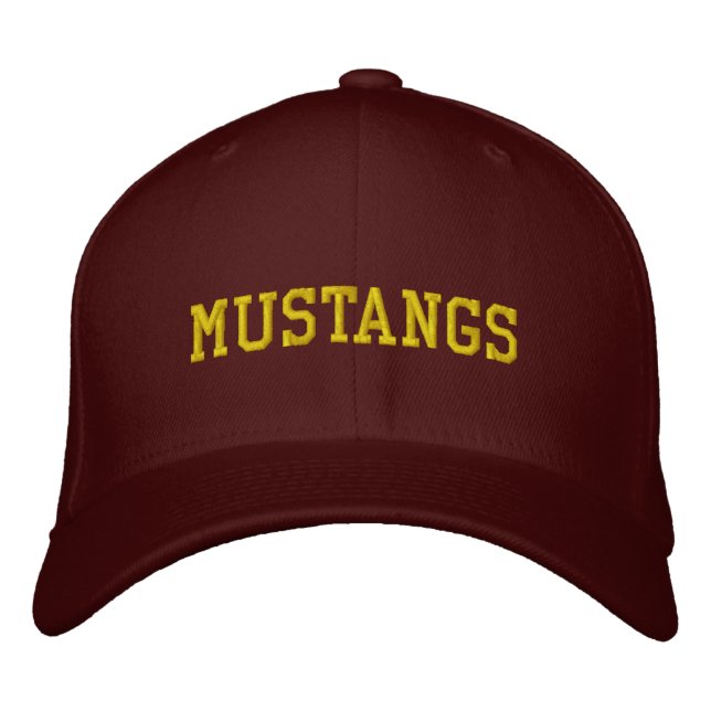 MUSTANGS BASEBALL CASQUETTE EMBROIDEE (Devant)