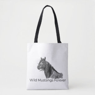 Mustangs sauvages pour le Sac fourre-tout