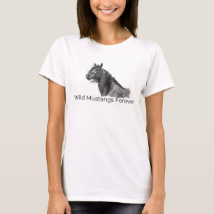 Mustangs sauvages pour toujours T-shirt