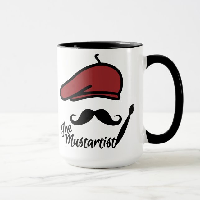 Mustartist tasse - choisir style & couleur (Droite)