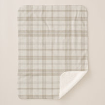 Muted Farmhouse Taupe Plaid