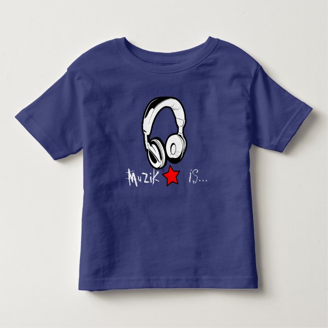MuZiK est… T-shirt d'enfant en bas âge avec (Devant)
