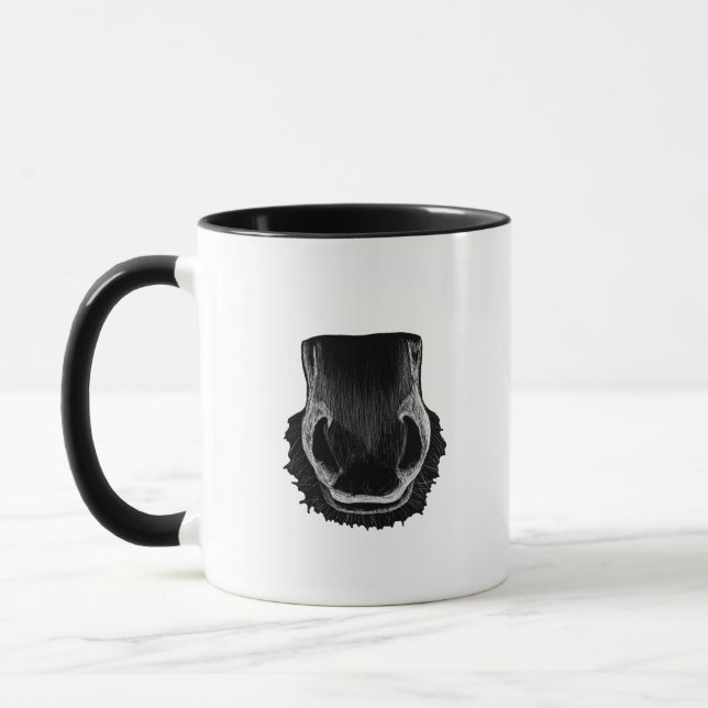 Muzzle de Cheval Café Mug (Gauche)