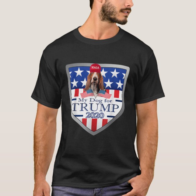 My Bassett Hound For Trump T-shirt (Devant)