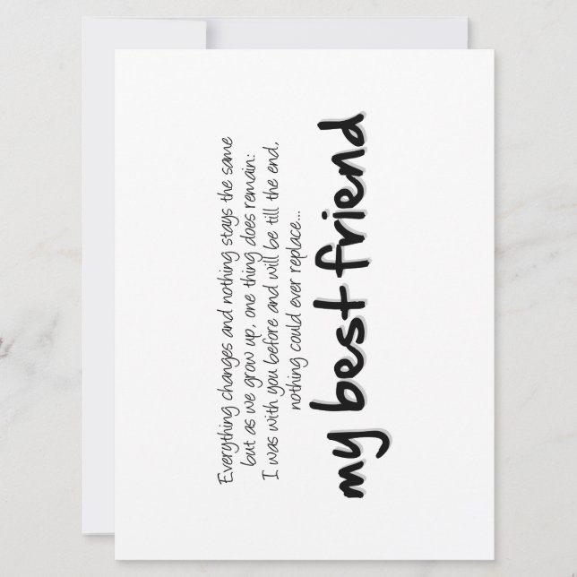 My best friend (Devant)