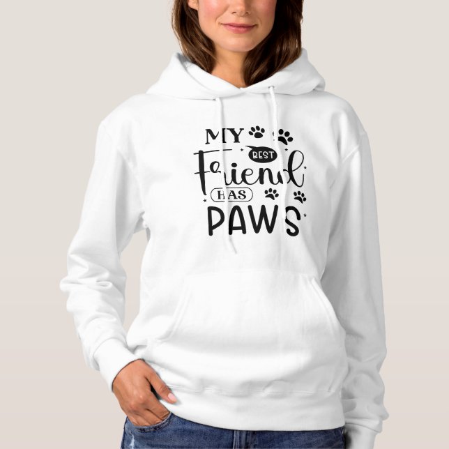 My Best Friend Has Paws - Sweat - shirt à capuche  (Devant)