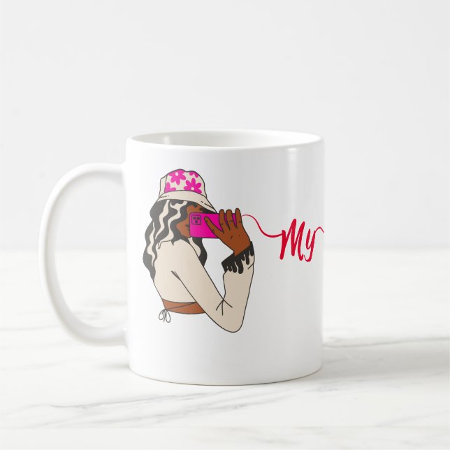 My Bestie Call Mug - Girls Chatting Design (Gauche)
