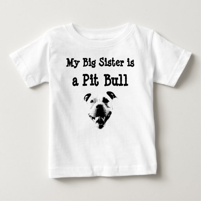 My Big Sister est un T-shirt pour enfants Pit Bull (Devant)