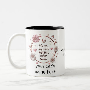 My Cat My Calm - Mug Amoureux des chats Floral