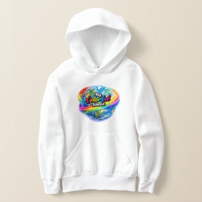 My Colorful World Rainbow Globe Hoodie (Poser)