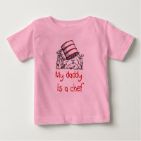 My Daddy est un chef t-shirt bébé