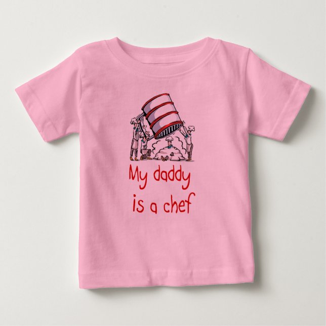 My Daddy est un chef t-shirt bébé (Devant)